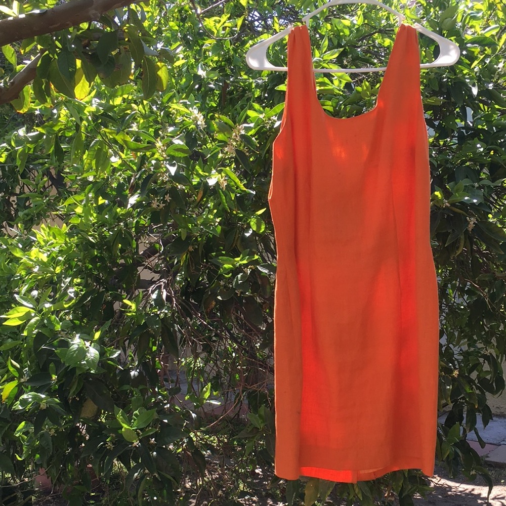Vintage orange Sake dress/ size 10